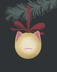 Plakat - Meowrry bauble (black gold)