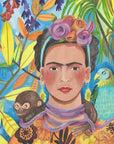 Plakat - Frida and her parrots