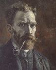 Plakat - Vincent Van Gogh's Self Portrait With Pipe (1886)