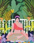 Plakat - Woman In Lotus Position