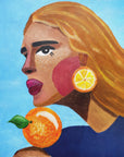 Plakat - Woman With Orange