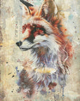 Poster - Fox Wild Animal Vintage Illustration Art 02