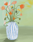 Plakat - The Striped Blue Vase