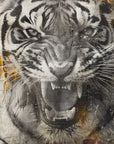 Poster - Tiger Animal Vintage Art Illustration Wallart 09