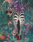 Plakat - Tropical Floral Jungle - zebra in heels 2