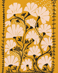 Plakat - Ever blooming good vibes mustard yellow