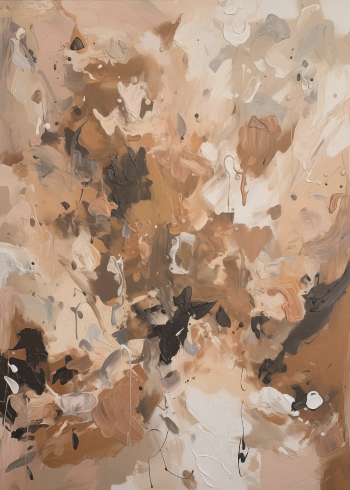 Plakat - Abstract Mocha No 1