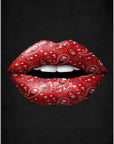 Plakat - Red lips kunst - admen.dk