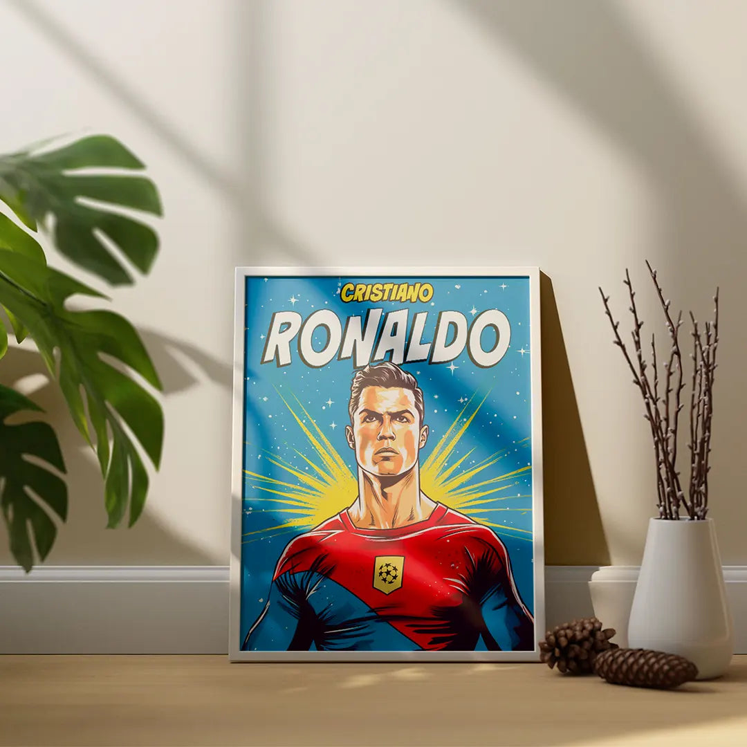 Plakat - Ronaldo superhelt - admen.dk