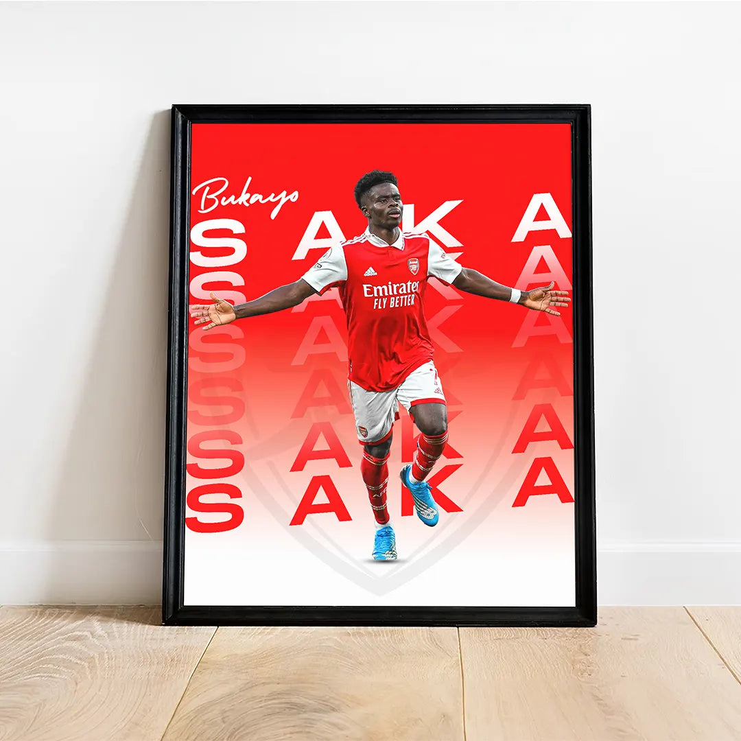 Plakat - Bukayo Saka style - admen.dk