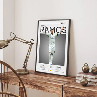 Plakat - Sergio Ramos grafisk look - admen.dk