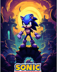 Plakat - Sonic the hedgehog kunst - admen.dk