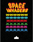 Plakat - Space invaders kunst - admen.dk