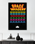 Plakat - Space invaders kunst - admen.dk