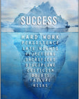 Plakat - Success isbjerg citat