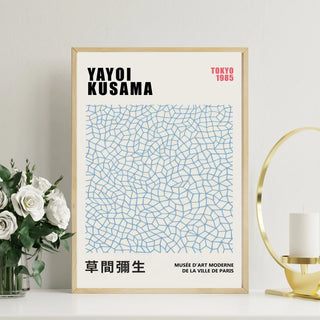 Plakat - Yayoi Kusama - Tokyo 1985 blue kunst